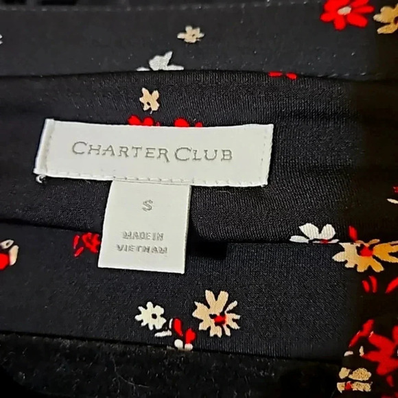 Charter Club Pintuck Floral Blouse - Picture 4 of 4